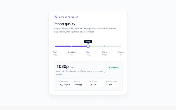 Steps Slider