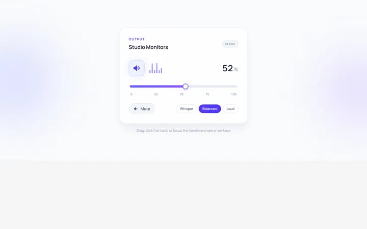 Volume Slider