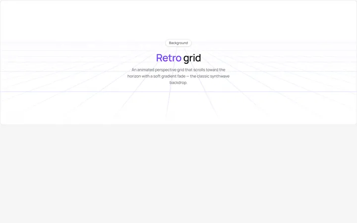 Retro Grid Background