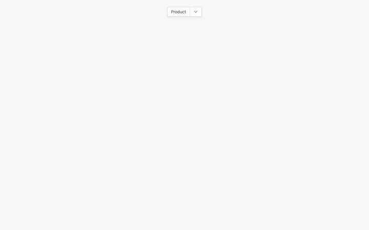 Split Button Dropdown Menu
