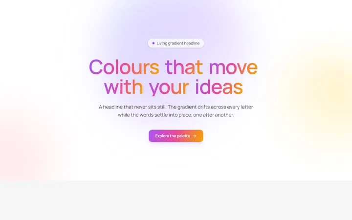 Aurora Gradient Headline