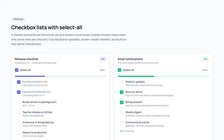 Checkbox List Toggle
