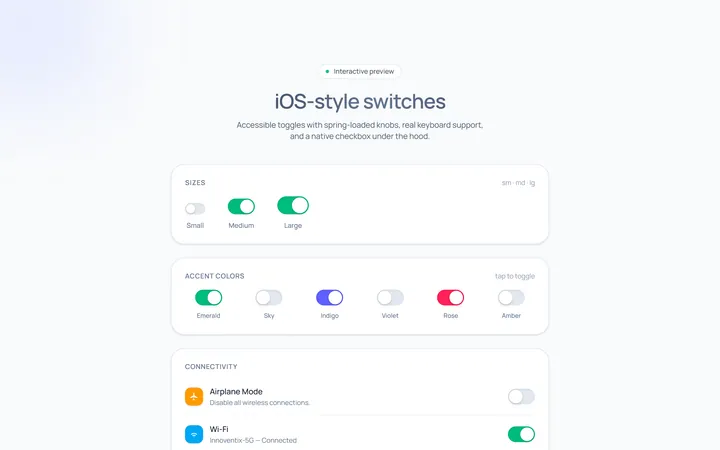 Switch iOS Toggle