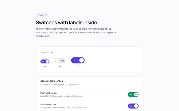 Switch Labels Toggle