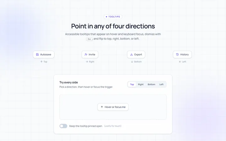 Directions Tooltip