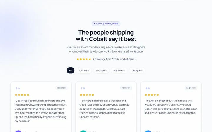 Cards Avatar Testimonial