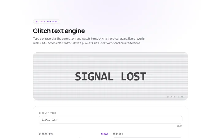 Glitch Text Effect