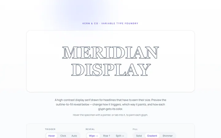 Outline Text Effect