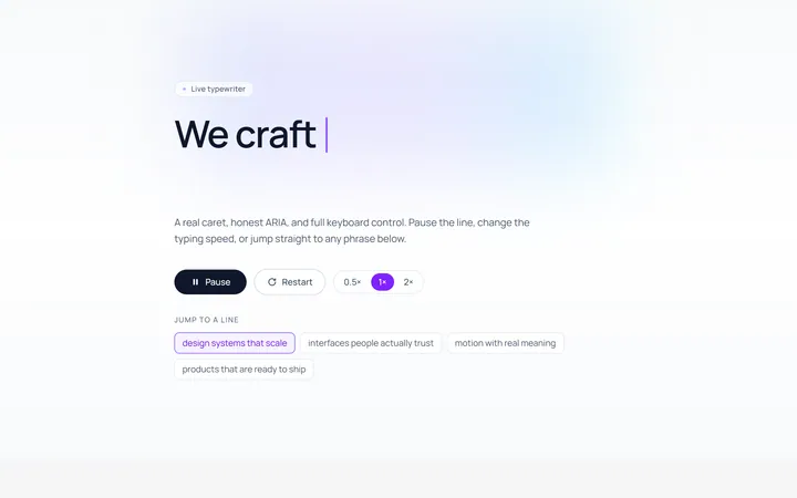 Typing Text Effect
