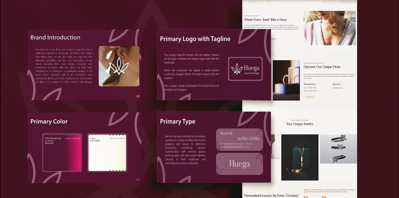 Huega - Jewelry Website