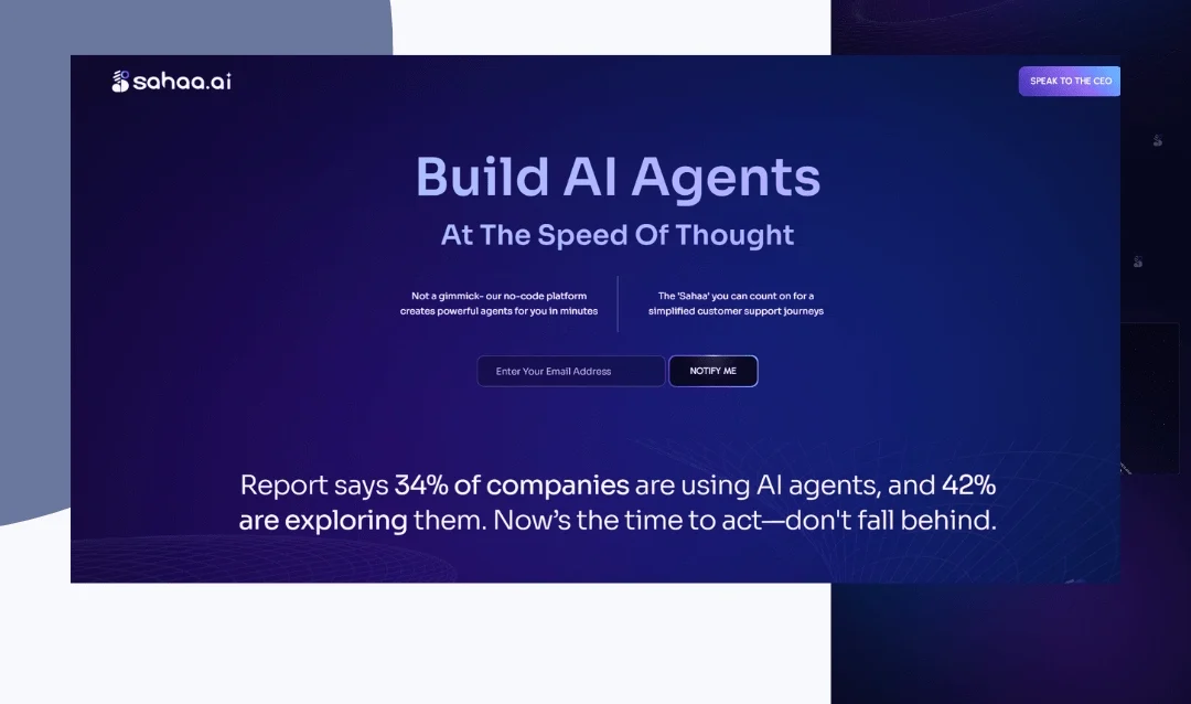 Sahaa.ai - Agentic Builder