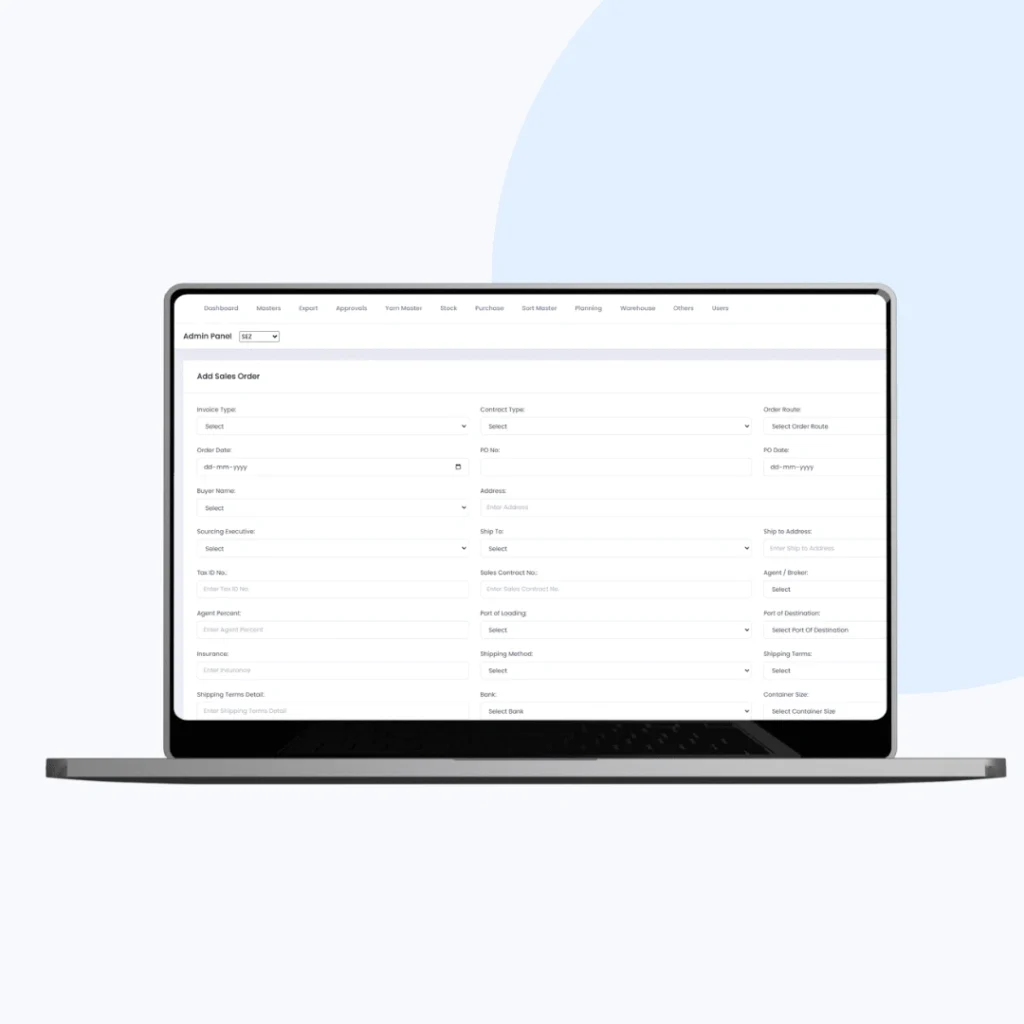 HST - add sales order page
