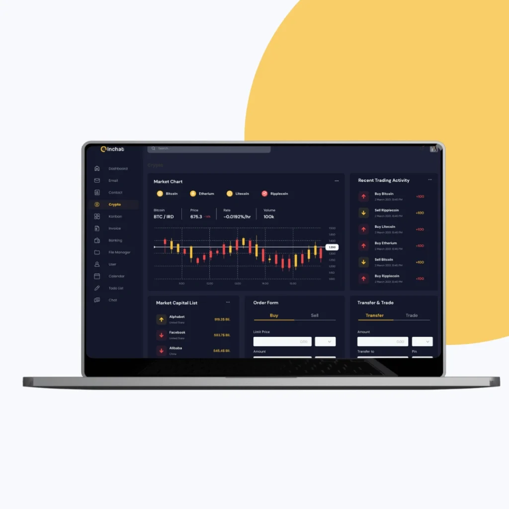 Inchat - Crypto section