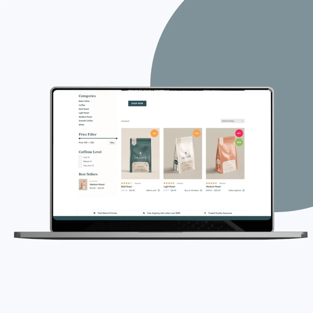 Lacafe - Shop page