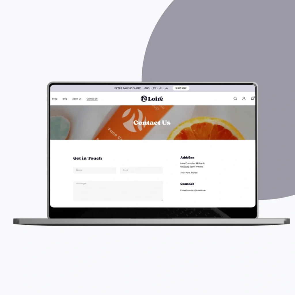 Loire - Contact page