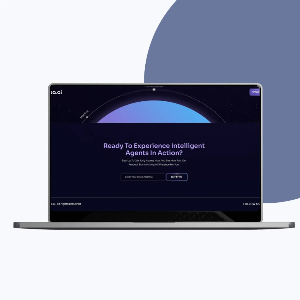 Sahaa.ai - Footer Section