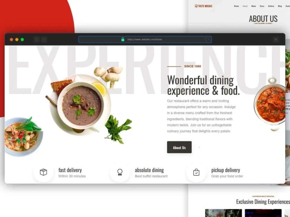 Tastemosaic - Home page