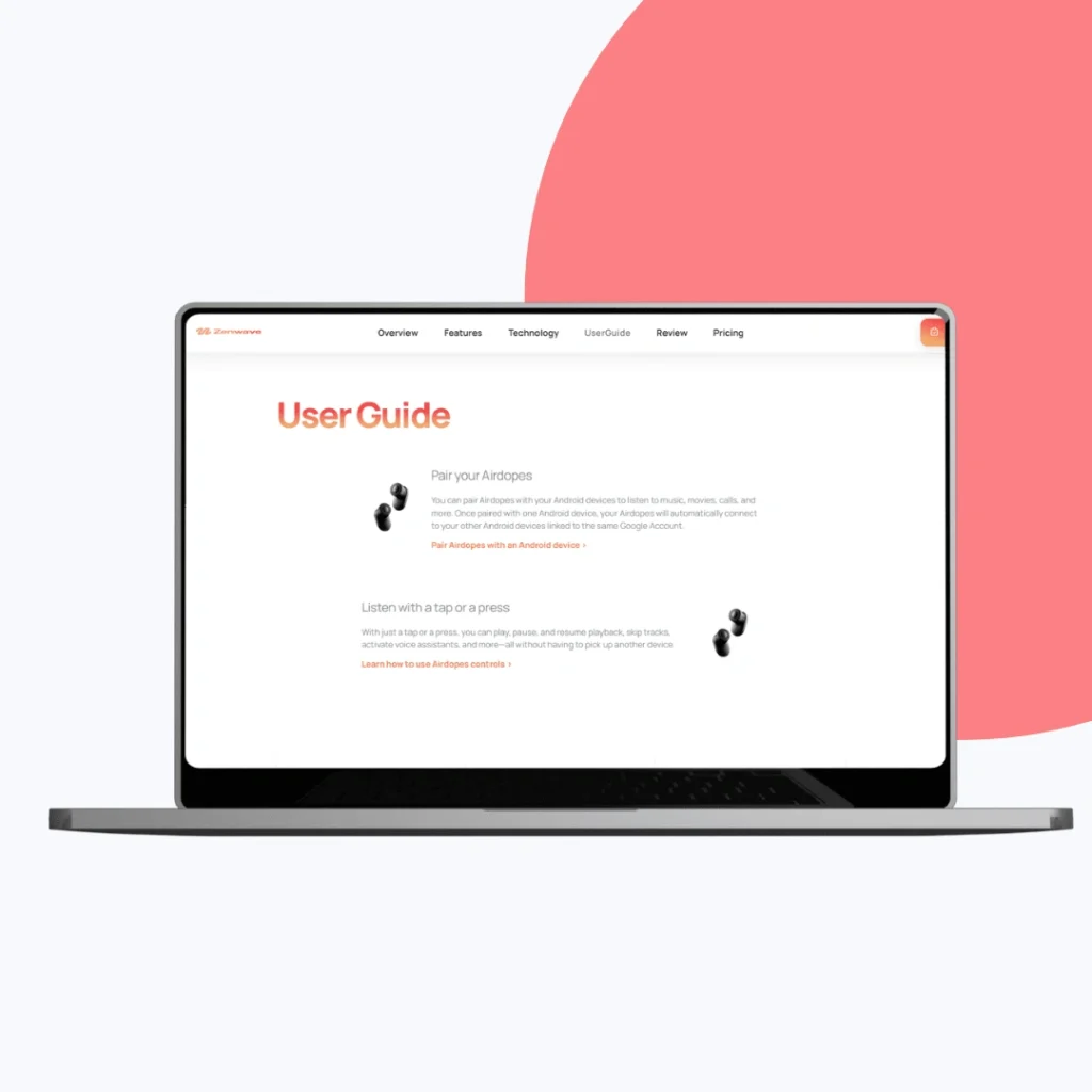 Zenwave - User guide section