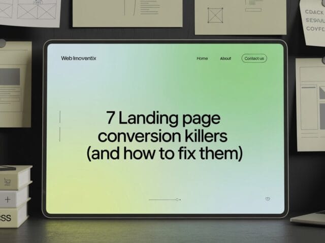 7 landing page conversion killer and how to fix them