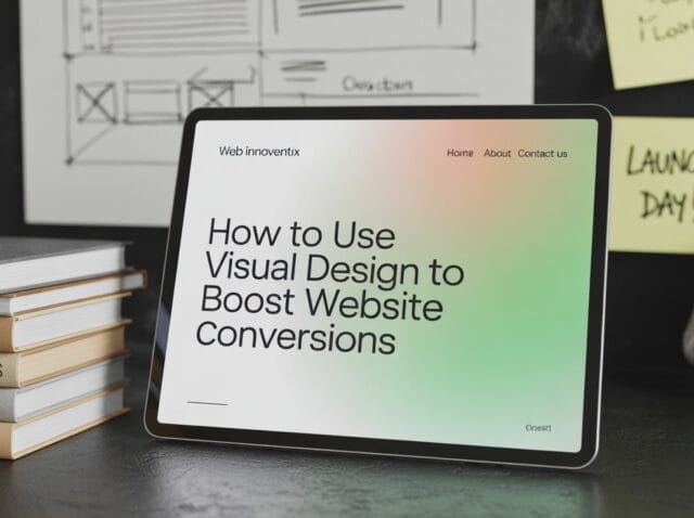 how to use visual design to boost website conversions